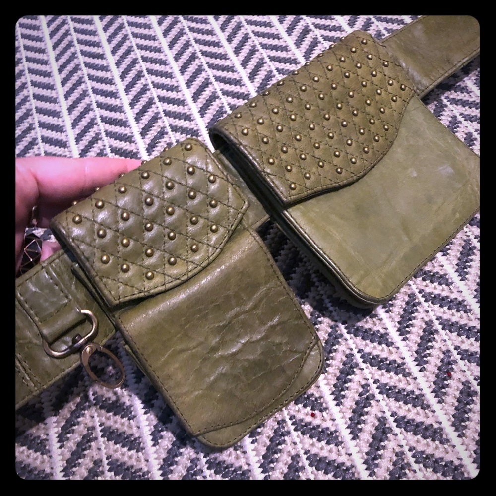 Wild Card olive green utility belt/fanny pack